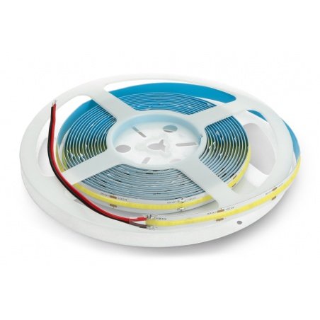 LED strip COB 12V IP20 10W/m 384diodes/m - cold white color - 5m LED strip COB 12V IP20 10W/m 384diodes/m - cold white color - 5m