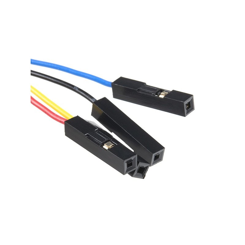 Flexible Qwiic Female Cable with 4-pin plug - 15cm - SparkFun