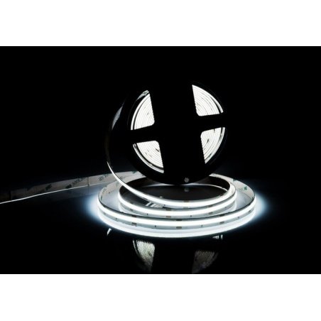 LED strip COB 12V IP20 10W/m 384diodes/m - cold white color - 5m LED strip COB 12V IP20 10W/m 384diodes/m - cold white color - 5m