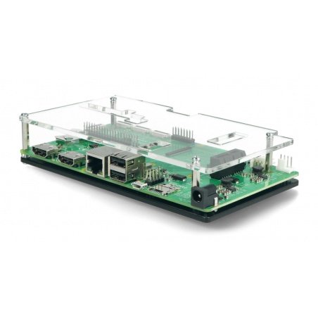 Case for Raspberry Pi CM4IO - black-transparent opened Case for Raspberry Pi CM4IO - black-transparent opened