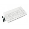 Wireless keyboard - white 10" - Bluetooth 3.0 - zdjęcie 2