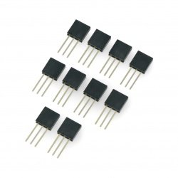 Socket 1x3pin - 2,54mm - long - 10pcs.