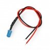 5mm 12V LED with resistor and wire - blue - 5pcs. - zdjęcie 2
