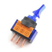 ON-OFF Switch ASW-14D with LED, 12V/20A - blue
