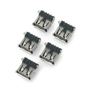 USB type A - female THT