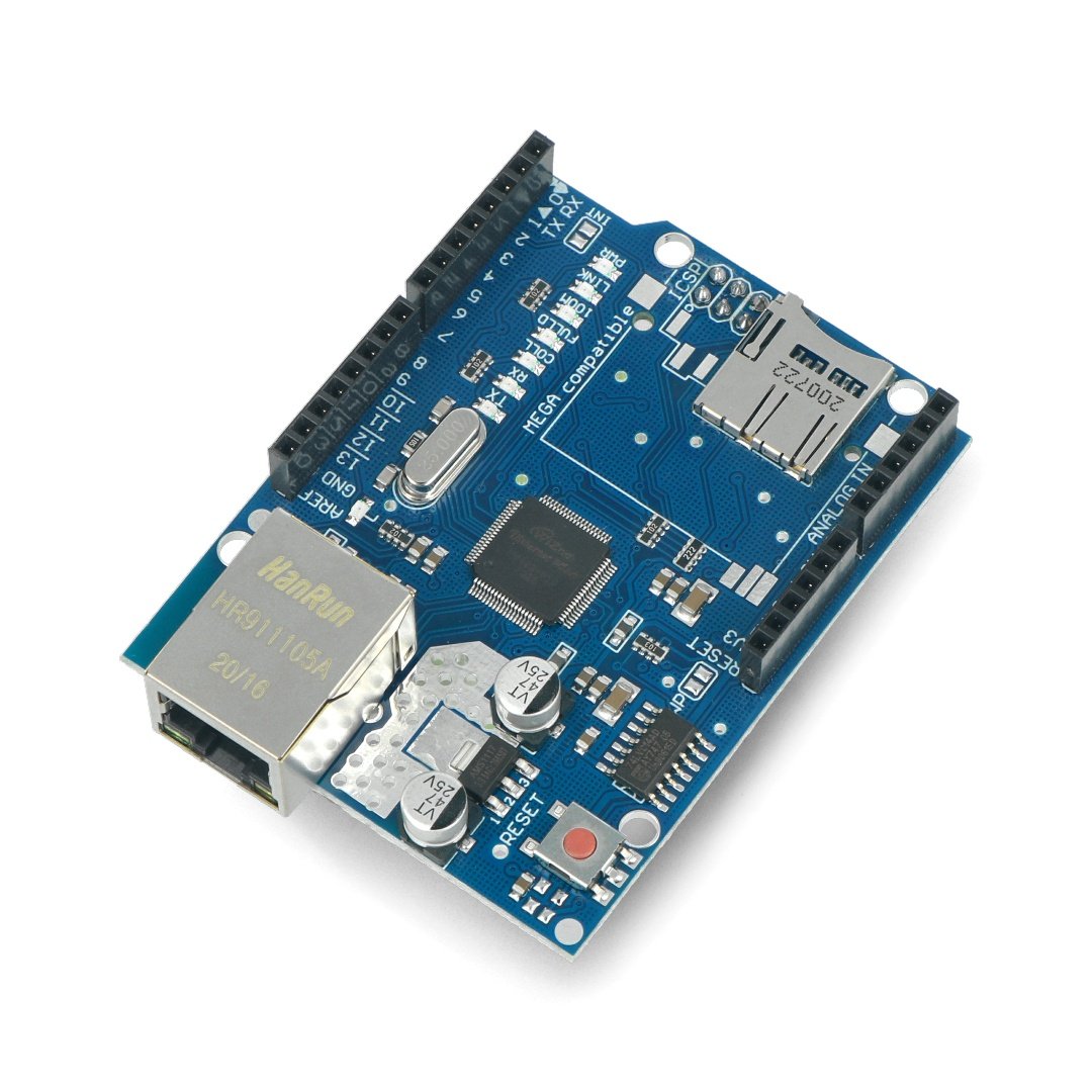 Módulo Ethernet Shield W5100 Micro SD Card Slot para Arduino UNO Mega 2560 