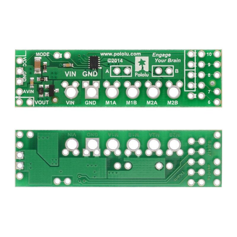 DRV8835 - 2-channel motor controller 11V/1,2A - shield for