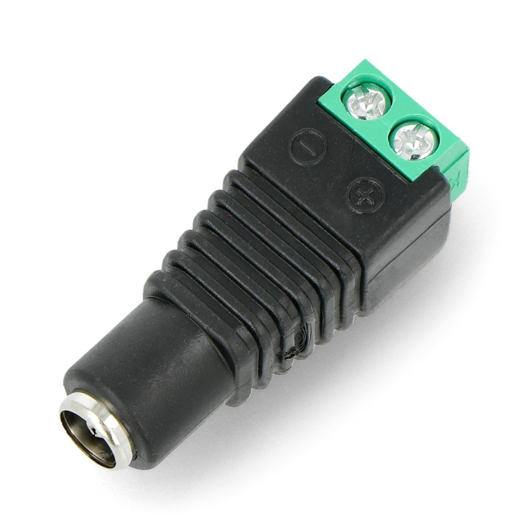 DC 5,5/2,5mm socket with quick connection