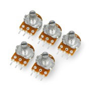 Rotary potentiometer 1MOhm liniear 1/5W B1M - 5pcs.