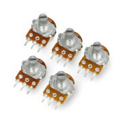 Roraty potentiometer 101Ohm linear 1/5W B0.1K/B101 - 5pcs.