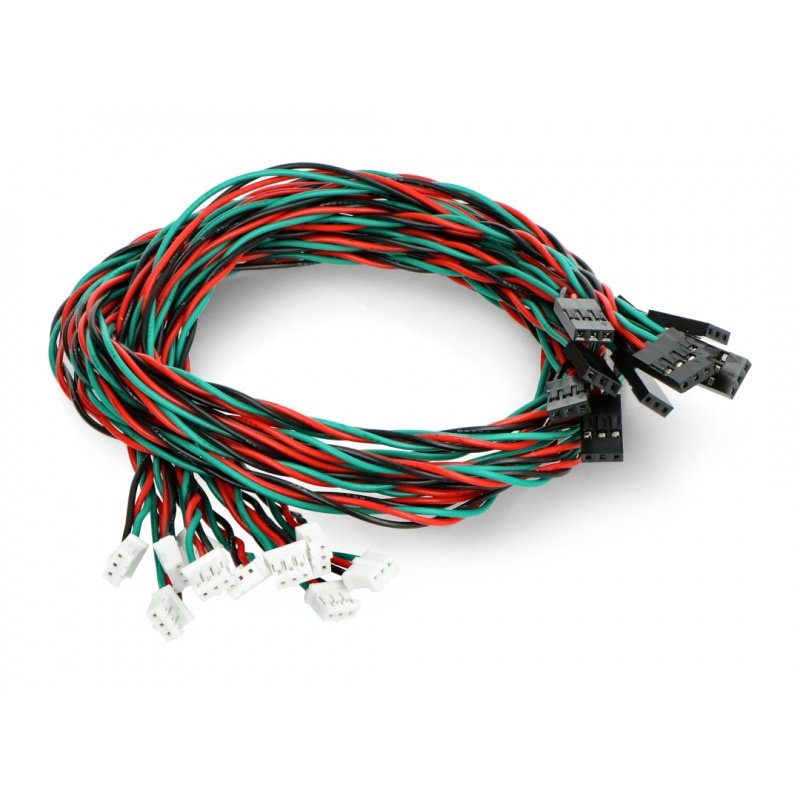 Gravity 3-Pin PH2.0 to DuPont Male Connector Analog Cable Pack (30cm) -  RobotShop