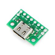 Module with USB type C socket - connector for PCB - Pololu 3411