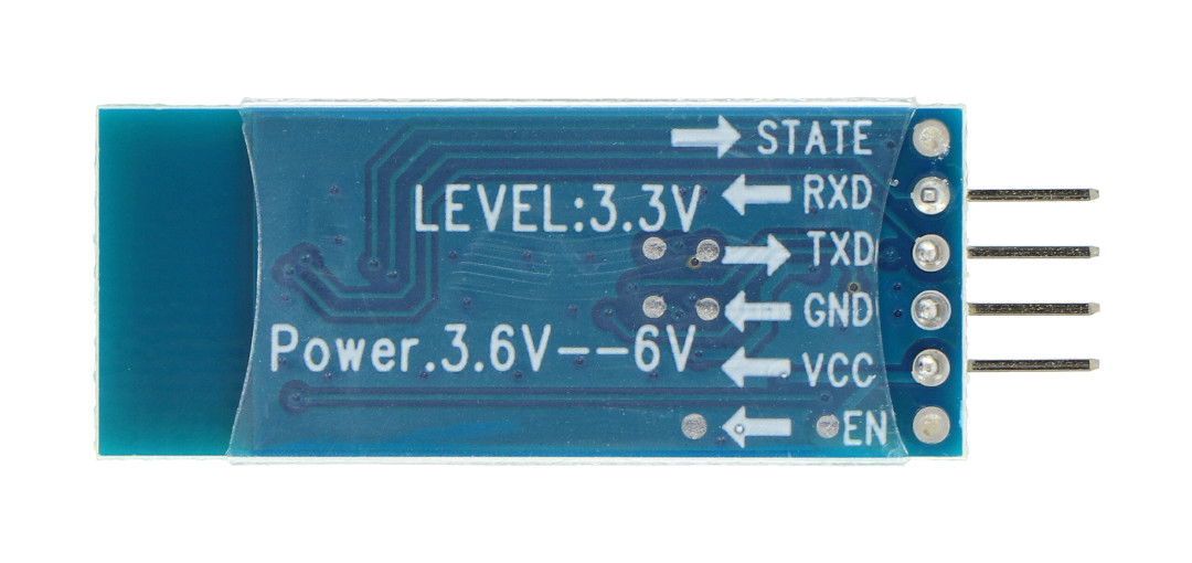 Moduł Bluetooth HC-05 - opis wyprowadzeń.