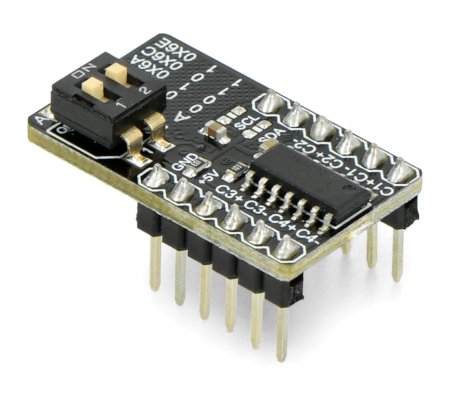 MCP3424 - przetwornik ADC 18-bitowy 4-kanałowy I2C