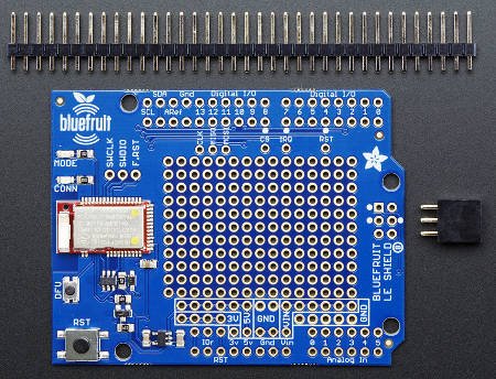 Bluefruit LE shield - Bluetooth z programatorem Arduino