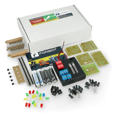 FORBOT - a set for learning how to solder THT elements.