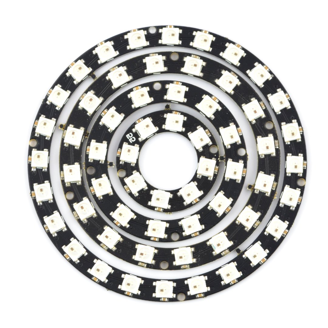 Pierścień LED RGB WS2812B 5050 x 24 diody - 90mm