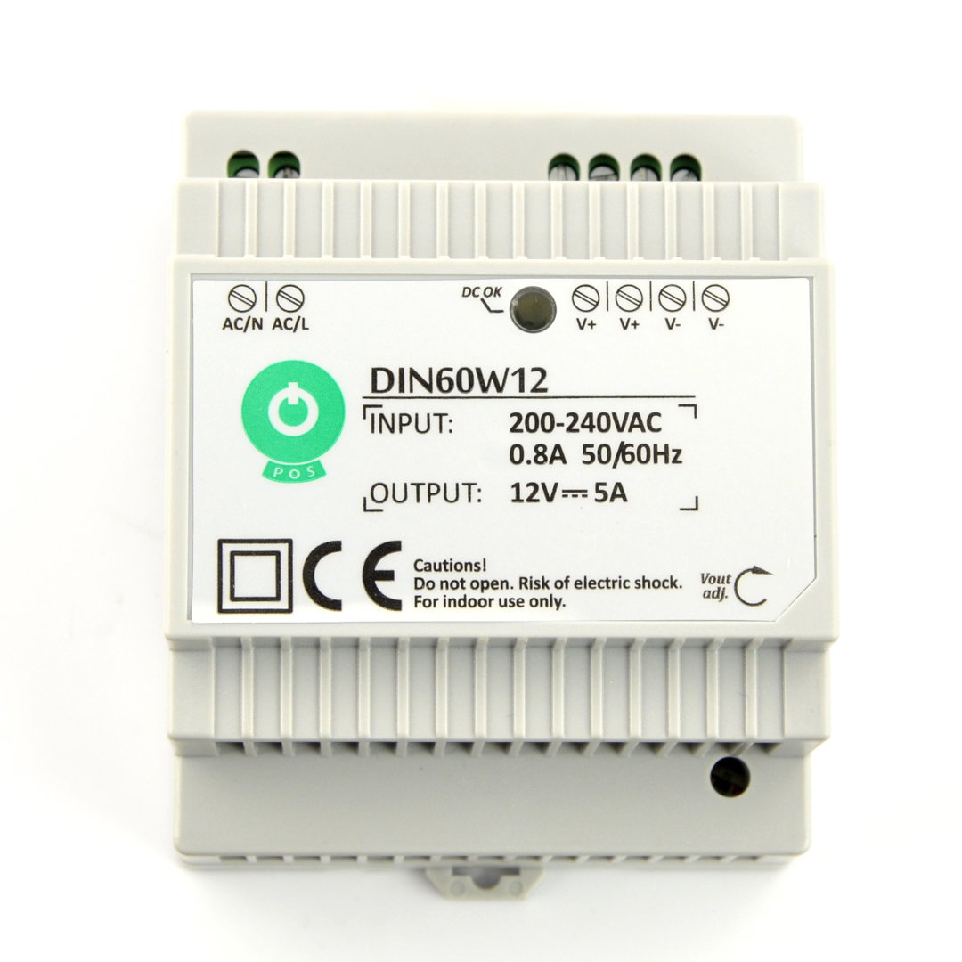 High quality 12 V 60 W DIN rail power supply