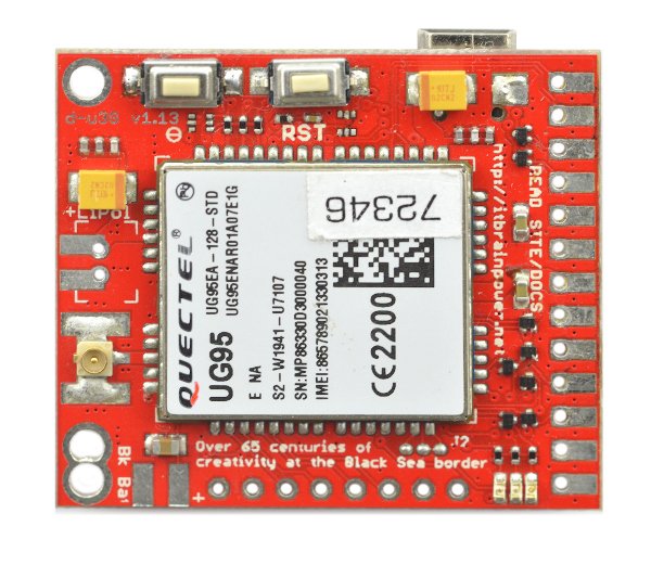 Moduł GSM 3G SIM - d-u3G μ-shield v.1.13 - do Arduino i Raspberry Pi - złącze u.FL