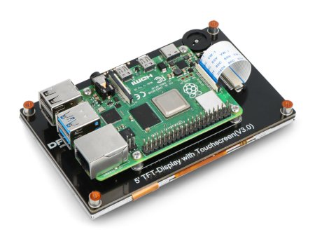 Połączenie ekranu z Raspberry Pi. 