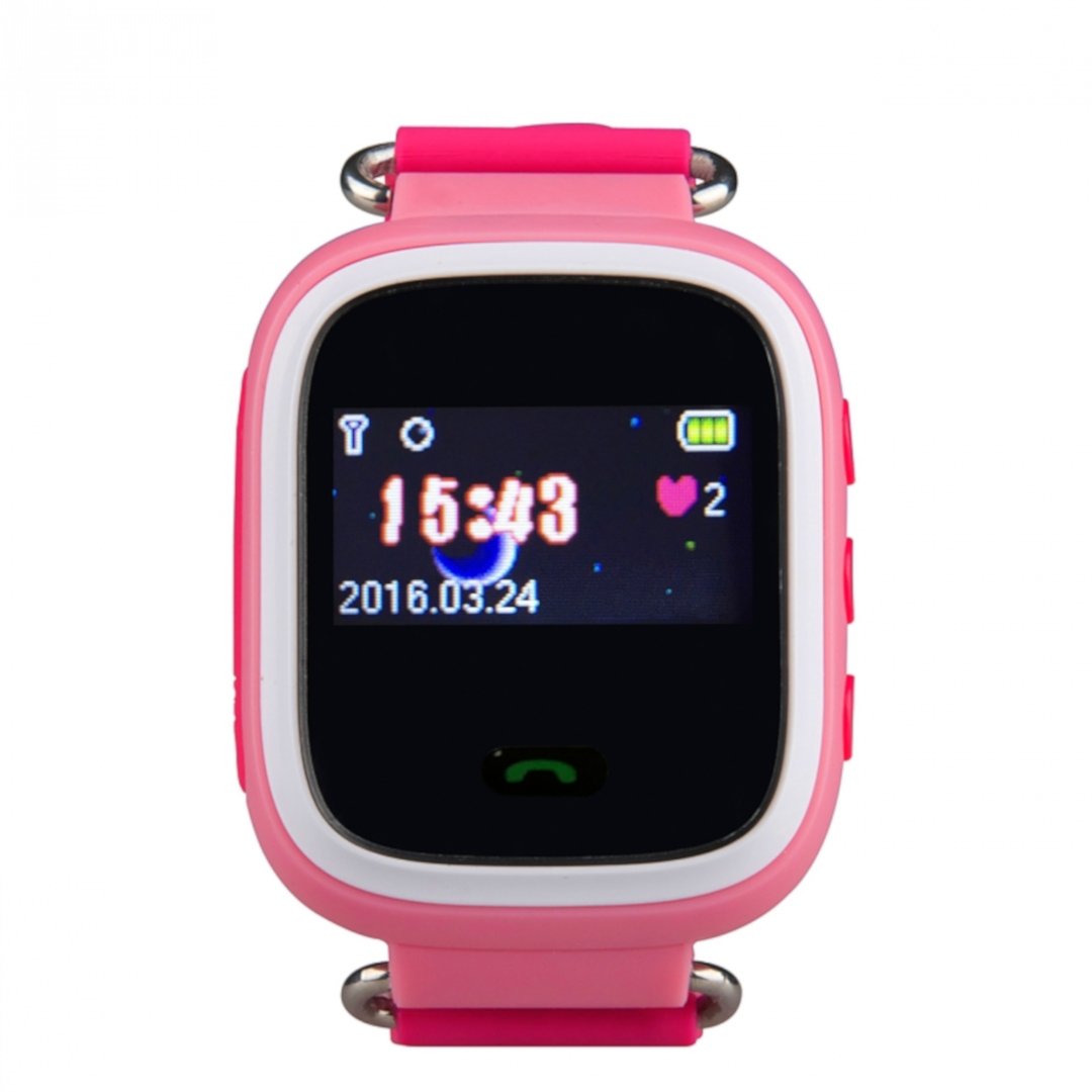 Zegarek dla dzieci z lokalizatorem GPS 0,96'' ART SmartKids-P - różowy