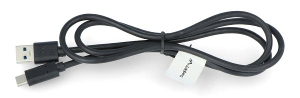 Przewód Lanberg USB Typ A-C 3.1 czarny - 1m