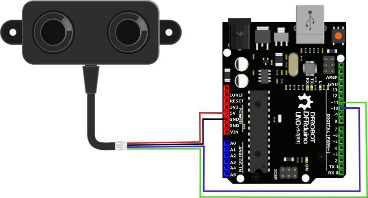 Przykład podłączenia czujnika z Arduino