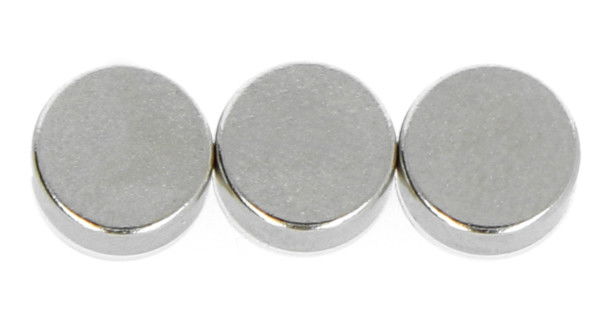 Neodymium round magnet N42 / Ni + Cu + Ni - 7 x 2 mm - 10 pcs.