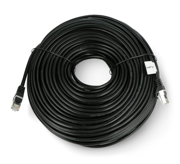 Przewód sieciowy Lanberg Ethernet Patchcord FTP 5e 50m - czarny