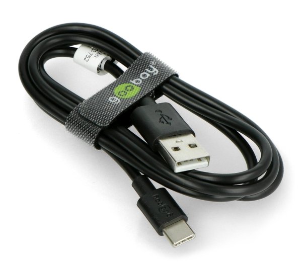 Przewód Goobay USB A 2.0 - USB C czarny -1m