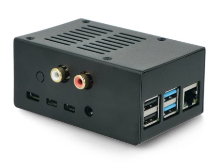 Obudowa do minikomputera Raspberry Pi 4B oraz nakładek HiFiBerry.