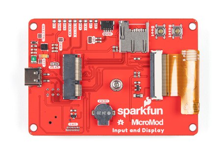 SparkFun MicroMod and Display Carrier Board ze złączami USB typu C, M.2 MicroMod oraz gniazdem na kartę pamięci microSD.