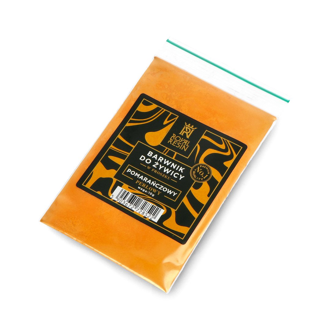 Barwnik do żywicy epoksydowej Royal Resin - perłowy w proszku - 10 g - pomarańczowy