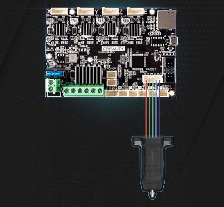 The place where the sensor is connected to the Creality board