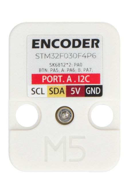 Encoder with button 30 pulses M5Stack rear view