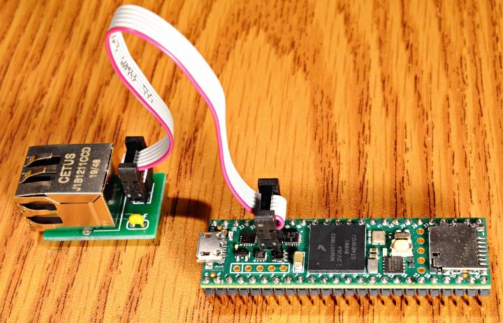 Connection example with Teensy 4.1