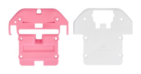 The housing consists of two covers - white and pink.