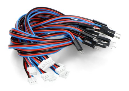 Gravity - set of connection cables - PH2.0 male plug - 30 cm - 10 pcs - DFRobot FIT0897.