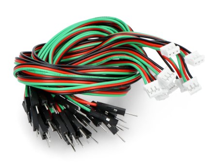 Gravity - set of digital connection cables - PH2.0 male plug - 30 cm - 10 pcs - DFRobot FIT0896.
