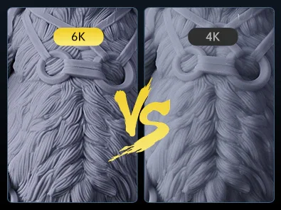 The 6K resolution display brings more detail to the models