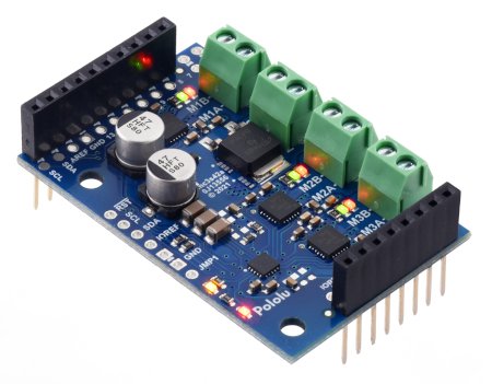 Motoron M3S256 - three-channel motor driver - 48 V / 2 A - shield for Arduino - assembled - Pololu 5030.