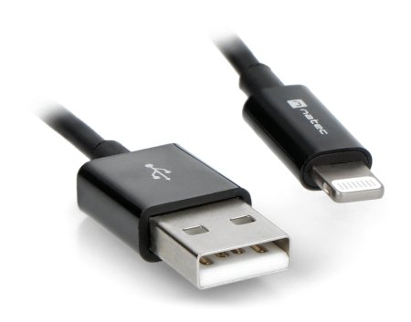 Natec USB A - Lightning cable for iPhone / iPad / iPod (MFI) - black - 1.5m