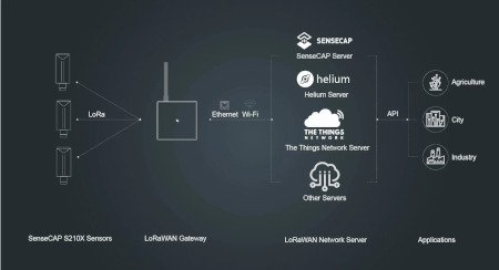 Compatible with many LoRaWAN networks