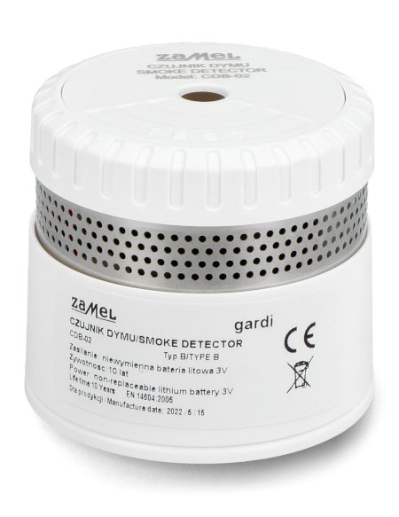 Smoke detector with a built-in battery - Zamel CDB-02