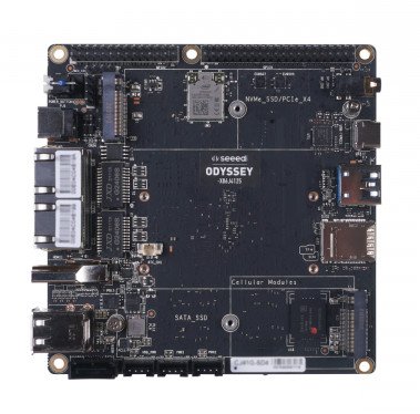 The Odyssey board has an integrated Arduino ATSAMD21 coprocessor.