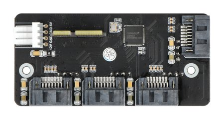 4-channel PCIe - SATA 3.0 expander manufactured by Waveshare.