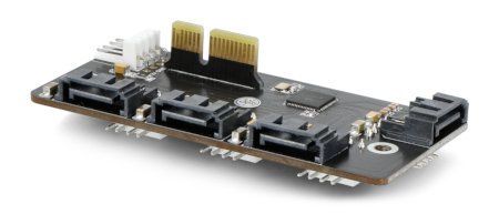 PCIe-TO-SATA-4P - 4-channel PCIe expander - SATA 3.0 - Waveshare 22247.