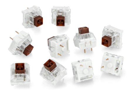Kailh Mechanical Key Switches - Tactile - small mechanical switches - brown - 10 pcs. - Adafruit 4954.