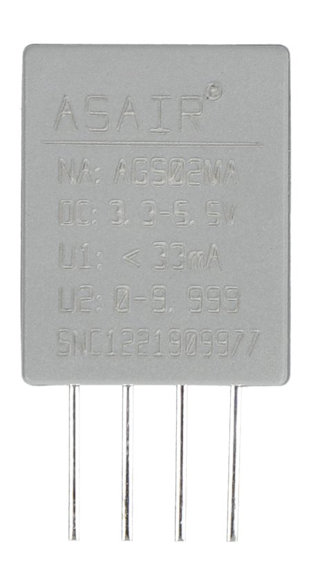 It contains a built-in AGS02MA chip and an ADC converter.