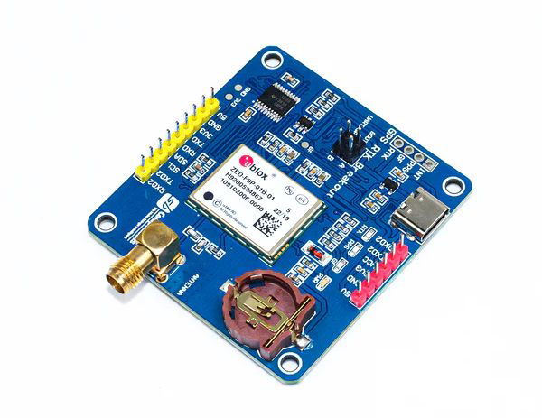 GPS-RTK HAT module with GNSS ZED-F9P system - overlay for Raspberry Pi - SB Components 25961